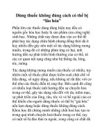 Dùng thuốc không đúng cách có thể bị “lão hóa” doc