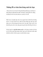 Những lỗi cơ bản làm hỏng mái tóc bạn pps