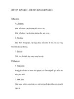 CHUYỂN ĐỘNG ĐỀU - CHUYỂN DỘNG KHÔNG ĐỀU potx