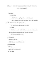 Tiết: 48.THỰC HÀNH: BẰNG CHỨNG VỀ NGUỒN GỐC ĐỘNG VẬT CỦA LOÀI NGƯỜI pptx