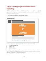Tối ưu Landing Page khi làm Facebook Marketing