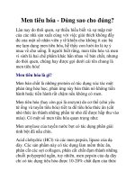 Men tiêu hóa - Dùng sao cho đúng?Lâu nay do thói quen, sự thiếu hiểu biết và sự ppt