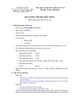 Đề cương môn học mạch siêu cao tần ppt