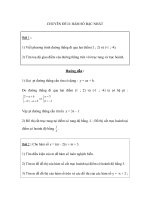 CHUYÊN ĐỀ II: HÀM SỐ BẬC NHẤT pps