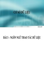 Bài giảng điện tử môn tin học: Ngôn ngữ thao tác dữ liệu pot