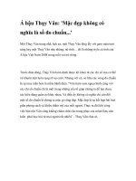 Á hậu Thụy Vân: ''''Mặc đẹp không có nghĩa là số đo chuẩn...'''' ppt