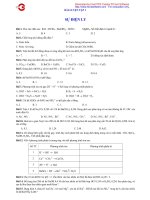 Bài luyện số 1 : Sự điện ly docx