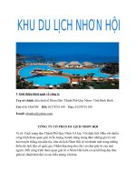 QTCL thuyết trình về khu du lịch potx