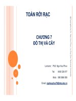 Toán rời rạc-Chương 7: Đồ thị và cây pps