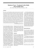 Điều trị ở đầu gối ổn định và không ổn định ppsx