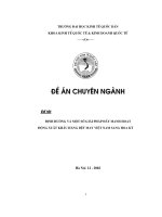Định hướng và một số giải pháp đẩy mạnh hoạt động xuất khẩu hàng dệt may việt nam sang hoa kỳ