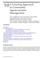 Interactions Between Agroecosystems and Rural Communities - Chapter 10 pot