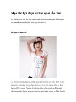 Mẹo nhỏ lựa chọn và bảo quản pdf