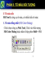 Bài giảng điện tử môn tin học: Tô màu đối tượng ppsx