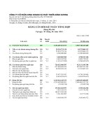 công ty cp kinh doanh phát triển bình dương báo cáo tài chính 6 tháng đầu năm tài chính kết thúc 31 tháng 12 năm 2014  từ ngày 1 tháng 1 năm 2014 đến ngày 30 tháng 6 năm 2014 bảng cân đối kế toán tổng hợp 30 tháng 6 năm 2014