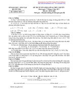 Đề thi tuyển sinh lớp 10 THPT chuyên năm 2011 môn hóa Tỉnh Quảng Trị ppsx