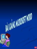 Bài giảng điện tử môn tin học: Bài giảng Microsoft Word ppt