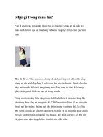 Mặc gì trong mùa hè? pot