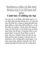Benfluorex điều trị đái tháo đường týp 2 và rối loạn mỡ máu: Cảnh báo về những tác hại doc