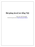 Bài giảng JavaCore tiếng Việt docx