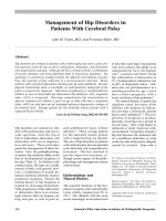 Quản lý các rối loạn bệnh nhân bị bại não doc