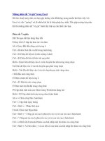 Những phím tắt “vô giá” trong Excel pot