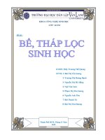 Đề tài bể, tháp lọc sinh học