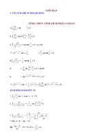 CONG THUC TICH PHAN pptx