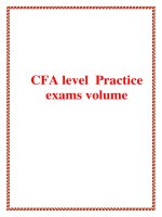 CFA level Practice exams volume pps