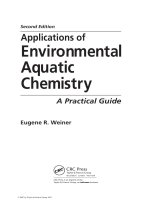 Applications of Environmental Aquatic Chemistry: A Practical Guide - Chapter 1 docx