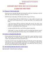 Chương 12: Linh kiện phần mềm, truy xuất Database và kiểm thử phần mềm pdf