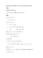 PHƯƠNG PHÁP ĐỔI BIẾN VÀ TÌM CỰC TRỊ ĐỐI VỚI BIẾN MỚI docx