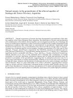 NATURAL ARSENIC IN GROUNDWATER: OCCURRENCE, REMEDIATION AND MANAGEMENT - CHAPTER 7 pptx