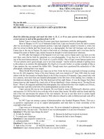 Đề thi thử đại học 2011-2012 môn tiếng Anh khối D mã 284 doc