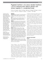pegylated interferon a2a versus standard interferon a2a for treatment naive dialysis patients with chronic hepatitis c 2008