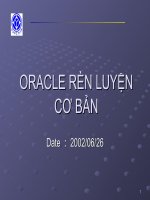 Bài giảng điện tử môn tin học: ORACLE docx