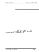 Thuyết minh đồ án nền móng