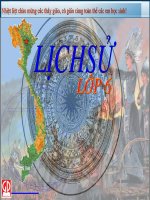 Bài giảng điện tử môn lịch sử: Lịch sử lớp 6 ppsx