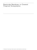Pesticide Residues in Coastal Tropical Ecosystems: Distribution, fate and effects - Chapter 1 ppt