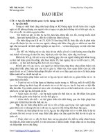 Đề cương môn Bảo hiểm docx