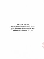 báo cáo tài chính cho năm kết thúc ngày 31 tháng 12 năm 2005 khối văn phòng tổng công ty cổ phần xuất nhập khẩu xây dựng việt nam vinaconex