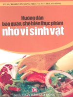 Hướng dẫn bảo quản, chế biến thực phẩm nhờ vi sinh vật part 1 pdf