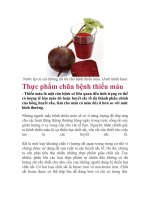Nước ép củ cải đường rất tốt cho bệnh thiếu máu. (Ảnh minh họa) Thực doc
