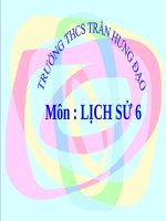 Bài giảng điện tử môn lịch sử: Ách thống trị của triều đại phong kiến pps