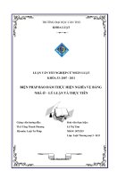 biện pháp bảo đảm thực hiện nghĩa vụ bằng nhà ở lý luận và thực tiễn