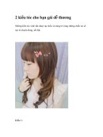 2 kiểu tóc cho bạn gái dễ thương doc