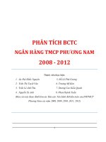 Phân tích báo cáo tài chính ngân hàng TMCP Phương Nam 2008  2012