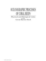 OCEANOGRAPHIC PROCESSES OF CORAL REEFS: Physical and Biological Links in the Great Barrier Reef - Chapter 1 docx