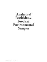 Analysis of Pesticides in Food and Environmental Samples - Chapter 1 doc