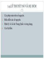 Lý thuyết số và hệ đếm ppsx